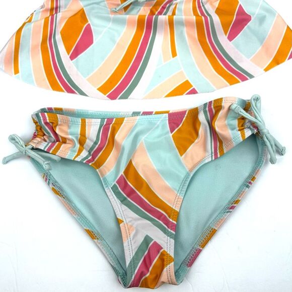 Wonder Nation Girls Multicolor One Piece/Two Piece Swimsuits Sz M 7/8 Set of 2 - Picture 5 of 14